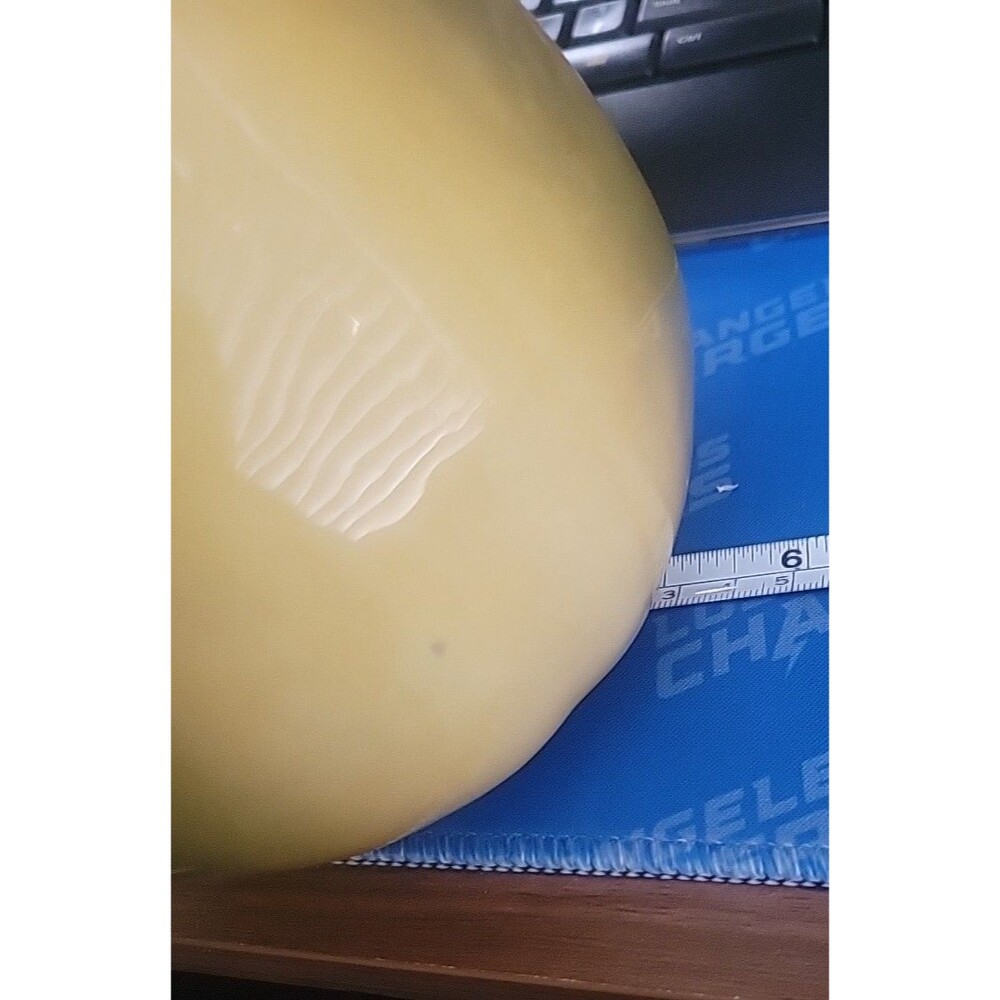 Vintage Ceramic Pear Bank 8" tall No Plug, small flea bite - Picture 10 of 11